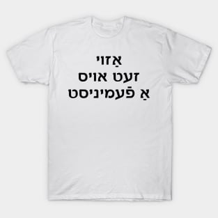 Azoy zet oys a feminist T-Shirt